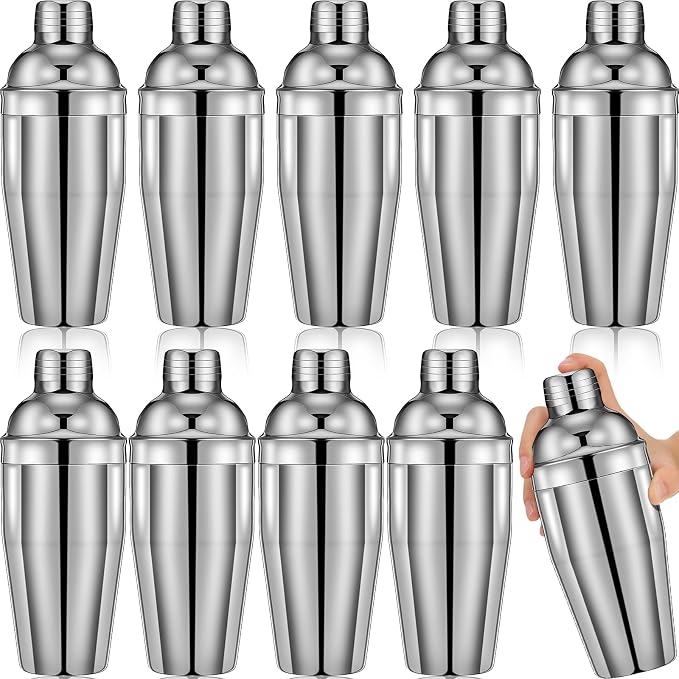 Nitial 9 Pcs Bar Cocktail Shaker Professional Stainless Steel Martini Drink by Nitial