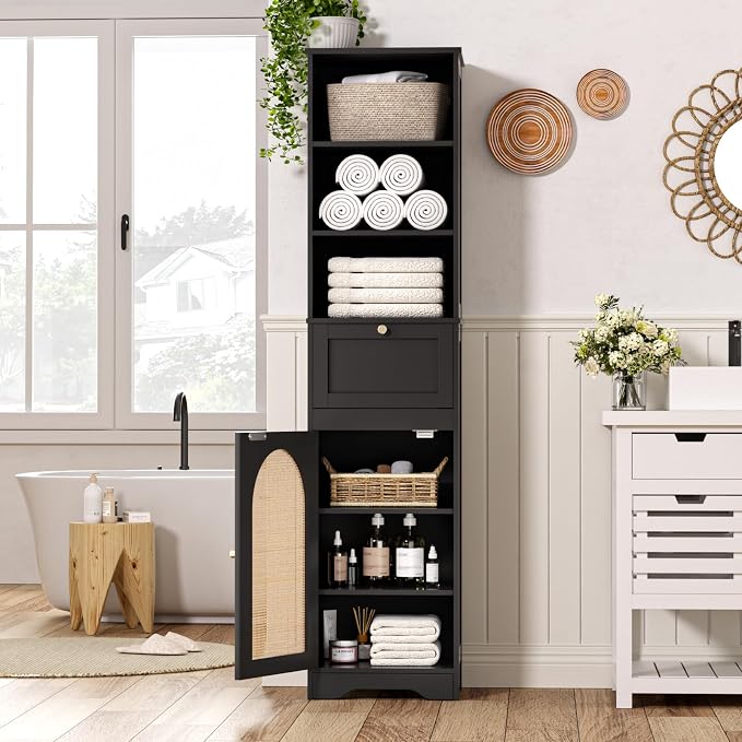 FiveWillowise 67" H Bathroom Storage Cabinet - Image 6