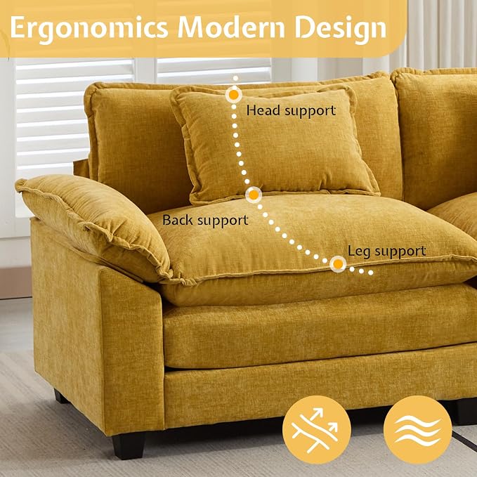 Modular Sectional Sofa, Cloud Couch - Image 7