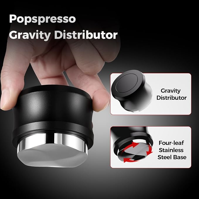 58.35mm V1 Espresso Gravity Distributor, Self-leveling Height Coffee - Image 2