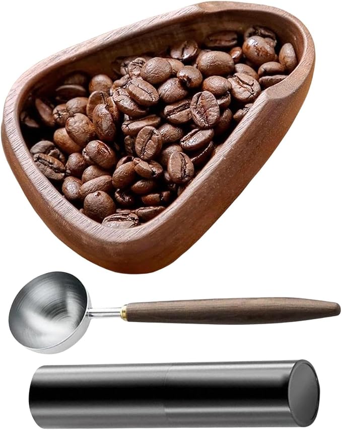 Brewing Dosing Cup, Coffee Tray Set, Wooden Fixture - Image 8