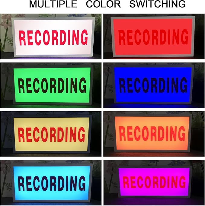 RECORDING Studio LED Light, Illuminated Sign, Many Lighting Modes Wireless Using - Image 5