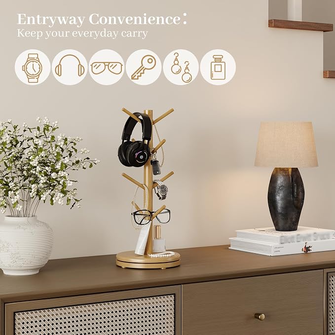 Mug Holder Tree, 360° Rotating Coffee Cup Rack - Image 8