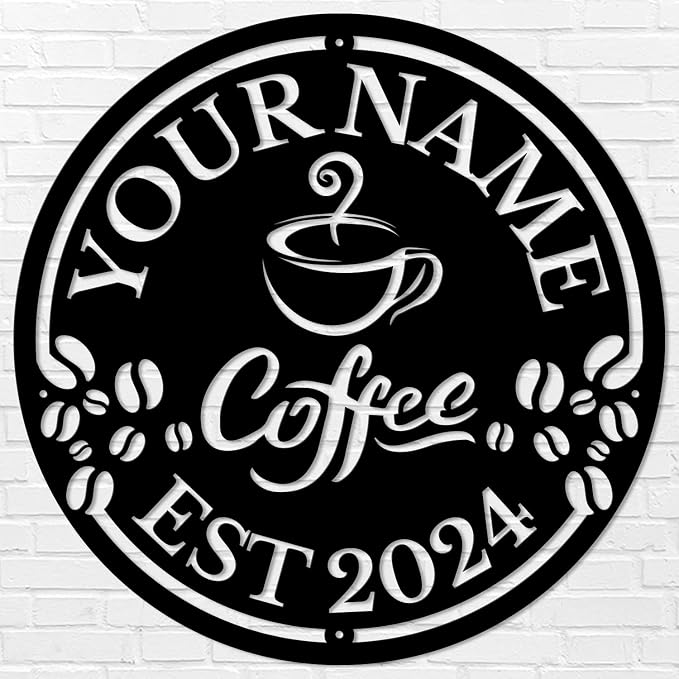 Custom Metal Coffee Bar Signs - Image 2