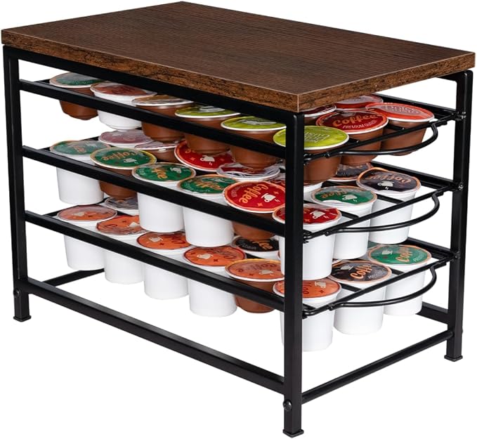 Coffee Pod Drawer Holder for K cup, 3tier Coffee Pod Drawer Organizer, No - Image 4