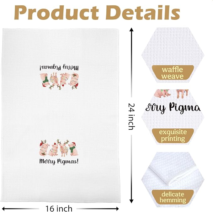 Christmas Pig Kitchen Towels - Image 5