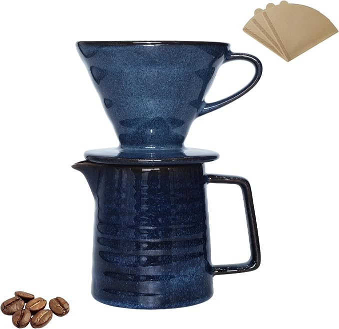 Vintage Ceramic Pour Over Coffee Maker - Image 7