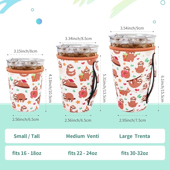 Iced Coffee Sleeve Insulator Sleeves - Image 2