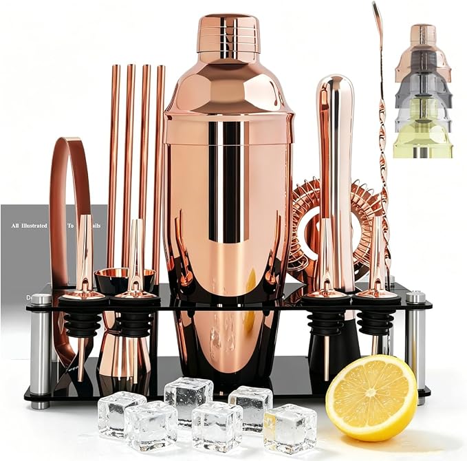 14-Piece Cocktail Shaker Set by KCJLHGT