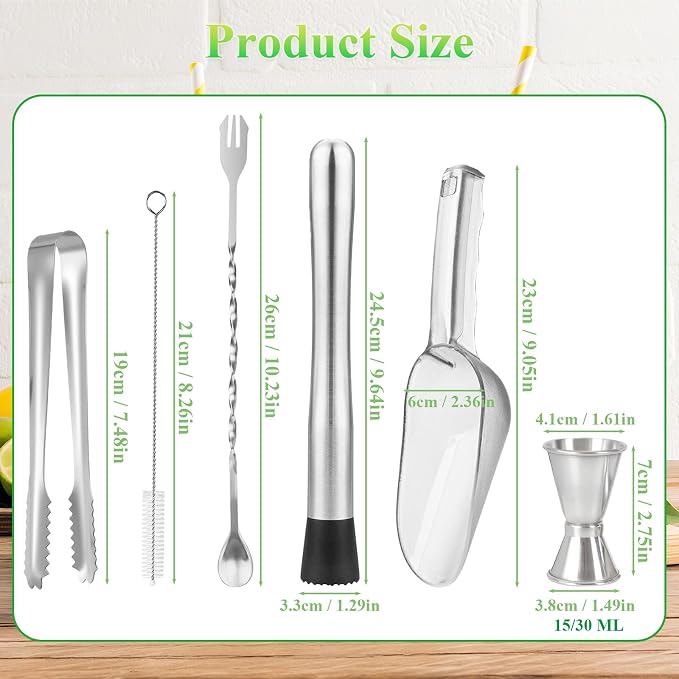 6Pcs Muddler for Cocktail Set - Image 2