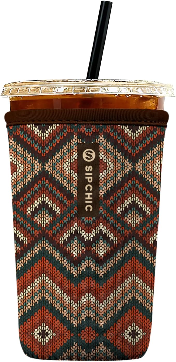 Iced Coffee Sleeve – Neoprene Reusable Cup Sleeves by Unknown