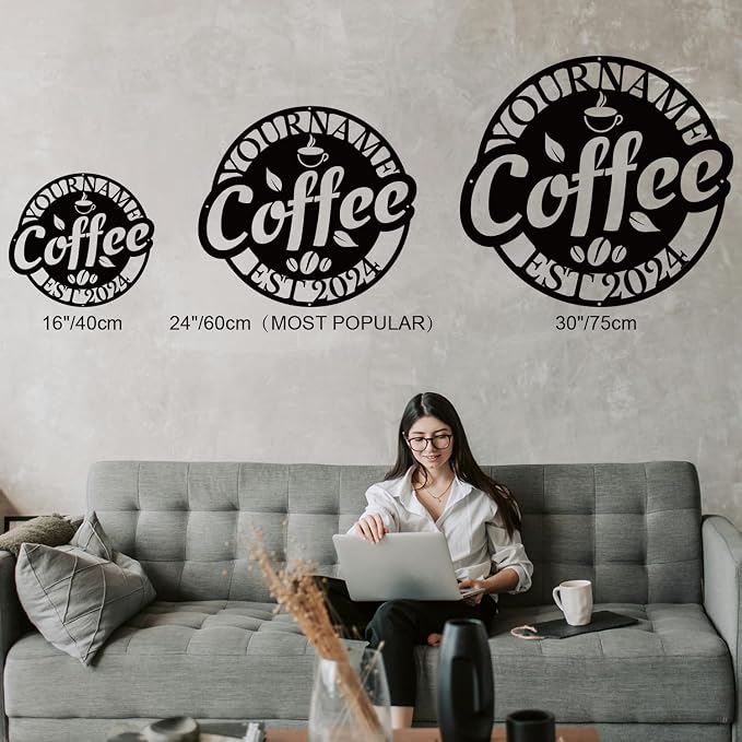 Custom Metal Coffee Bar Signs - Image 6