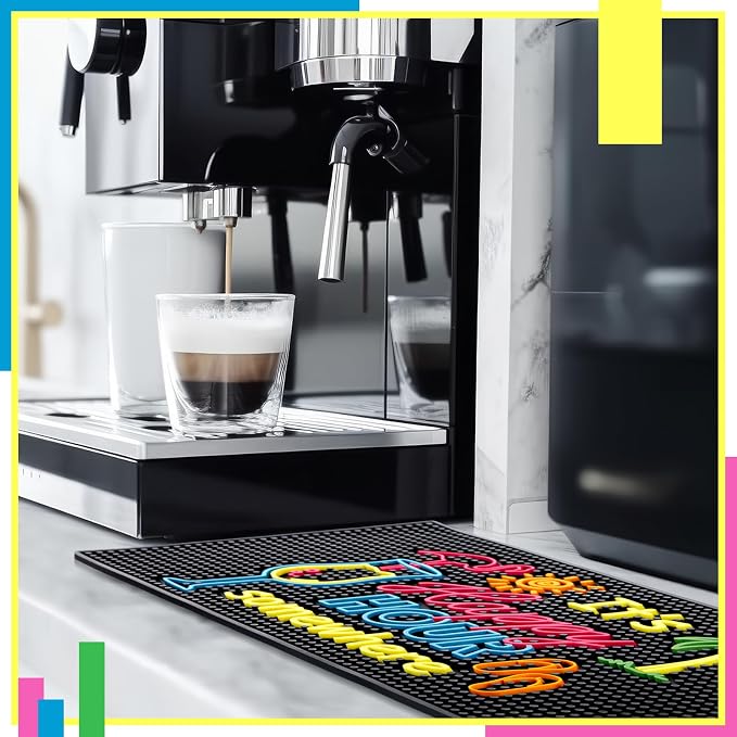 Jingmore Rubber Bar Mat for Bartending Coffee Bar Mat for Countertop Non Slip - Image 6