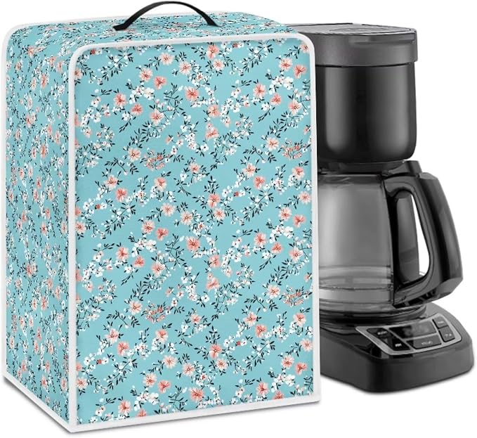 Floral Prints Coffee Machine Cover Heavy Duty Heat Resistant Waterproof by Unknown