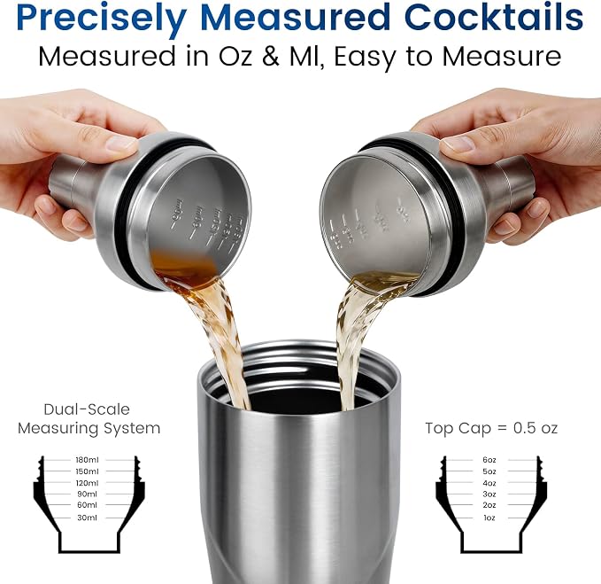 Lexenic 24oz Personalized Double Wall Cocktail Shaker - Image 4