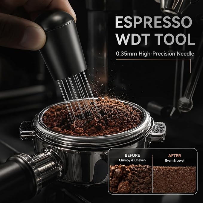 51mm Espresso Accessories Kit, Coffee Distributor & Tamper Leveler - Image 4