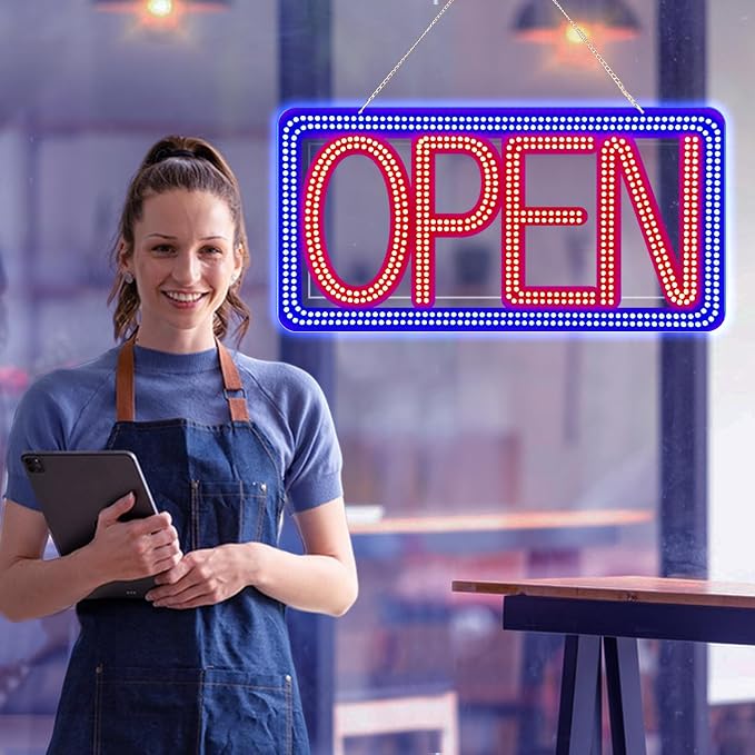 22"x11" Horizontal LED Open Sign - Image 7