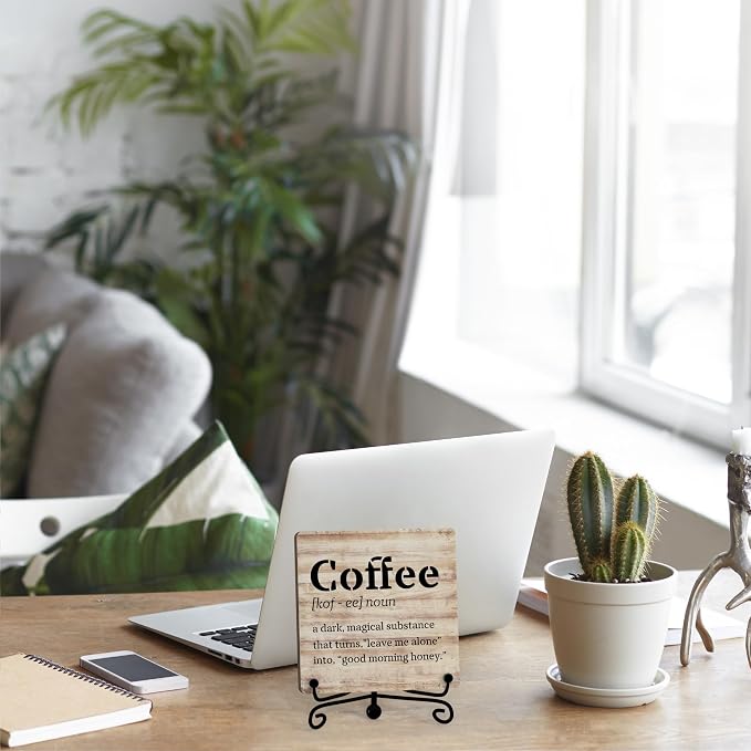 Coffee Bar Decor For Bar, Funny Cute Coffee Signs For Station Cafe Shop - Image 5