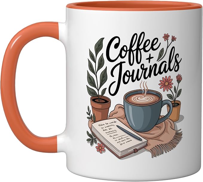Coffee and Journals Ceramic Mug by Unknown
