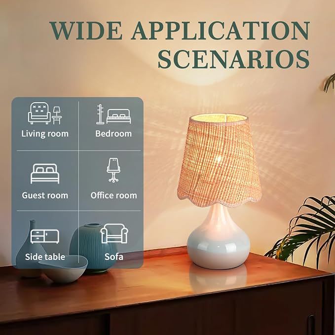 Blue Small Touch Control Table Lamp - Image 3