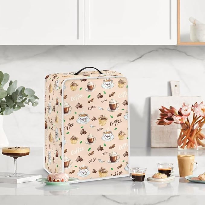 Coffee Print Coffee Maker Covers - Image 3