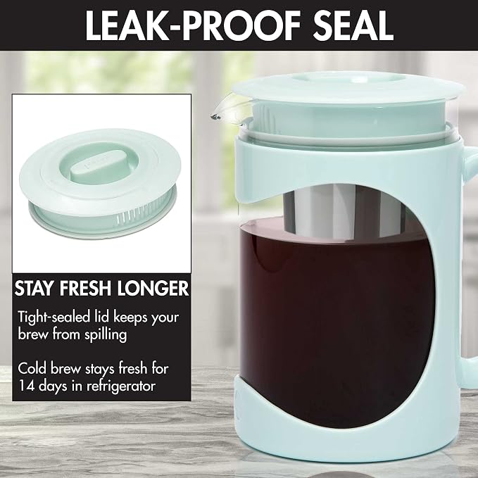 Primula Burke Deluxe Cold Brew Iced Coffee Maker, Comfort Grip Handle, Durable - Image 7