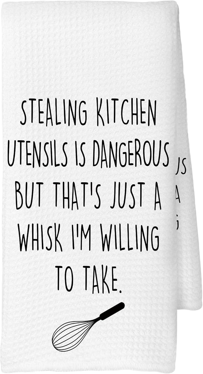 Funny Humorous Kitchen Towels, Humorous Gifts by CUANFDDSF