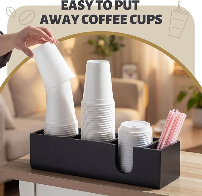 Novabright Pine Wood Coffee Cup Holder - Image 4