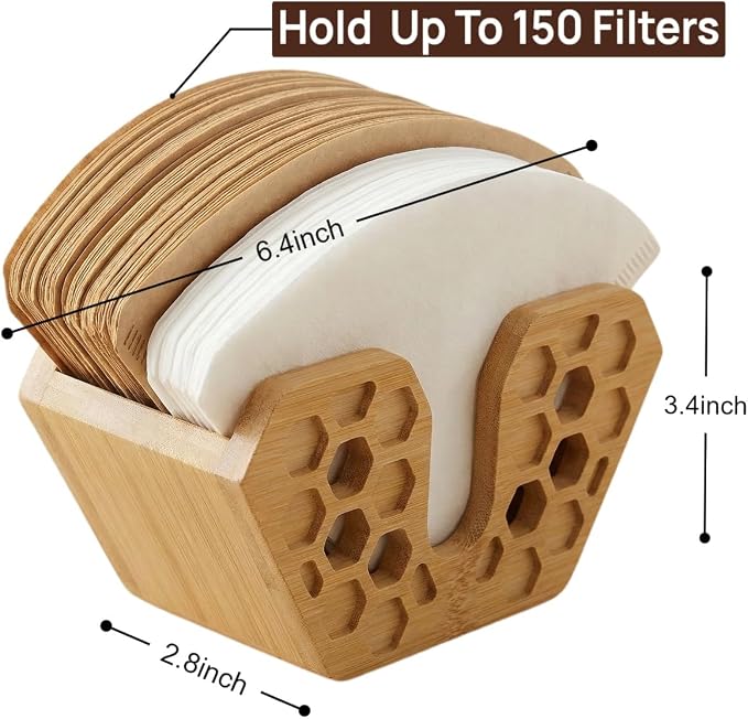 Bamboo Coffee Filter Holder - Image 2