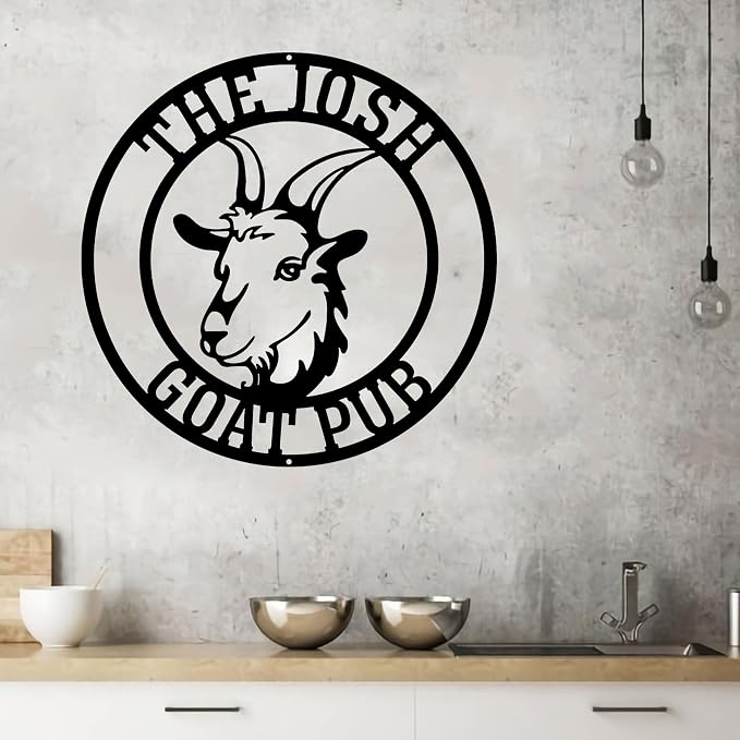 Personalized Goat Metal Wall Art - Image 4