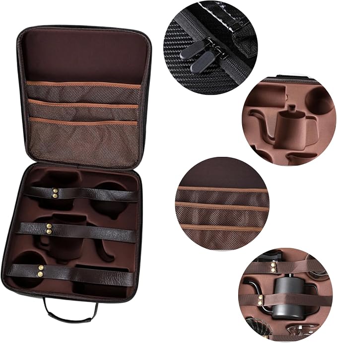 Sturdy Coffee Maker Carrying Case Practical Coffee Gear Travel Case Water - Image 3