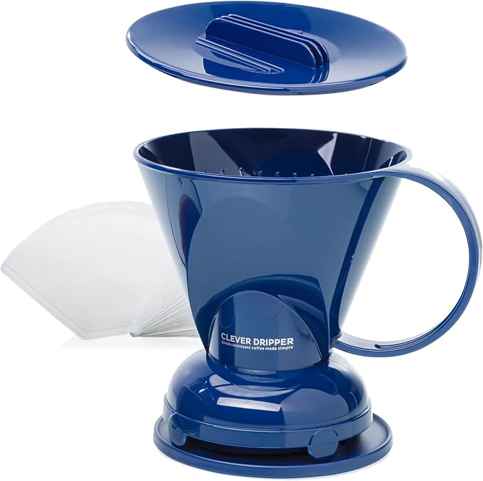 Clever Coffee Dripper and Filters, Large 18 oz| Barista's Choice| Safe BPA Free by Clever