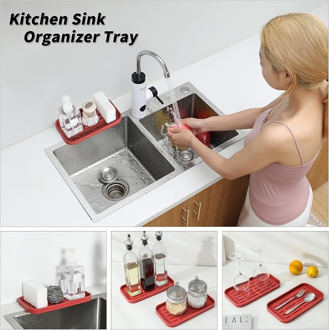 MicoYang Silicone Kitchen Sink Organizer Tray - Image 3