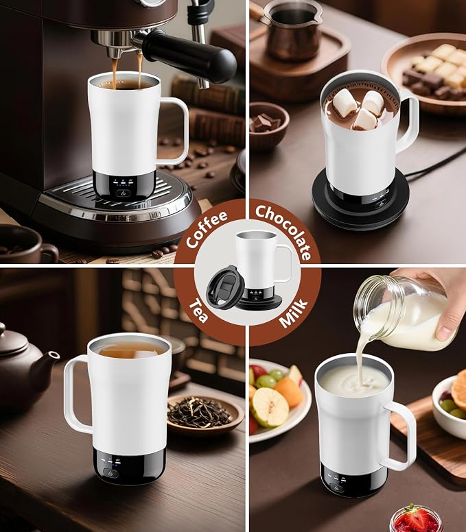Self-Heating Coffee Mug, 14oz Heated Coffee Mug - Image 8