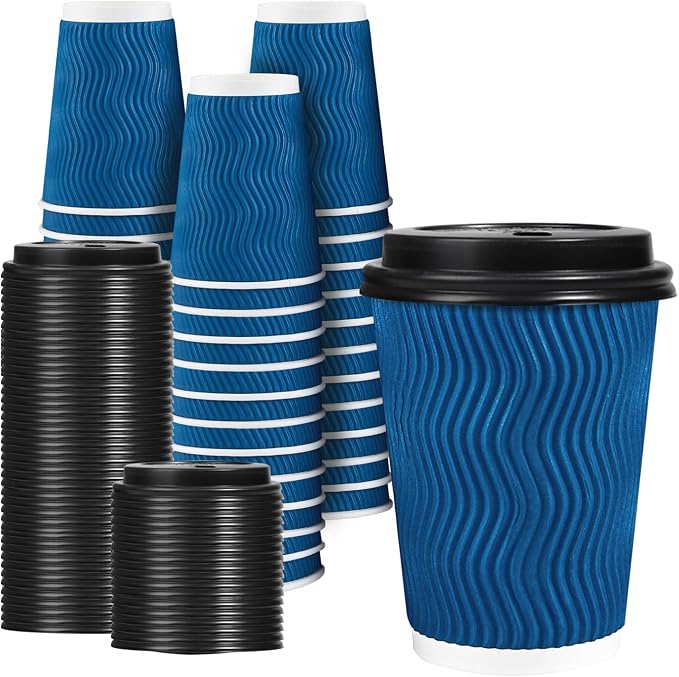 Lamosi 12 OZ Disposable Coffee Cups by BuyNow