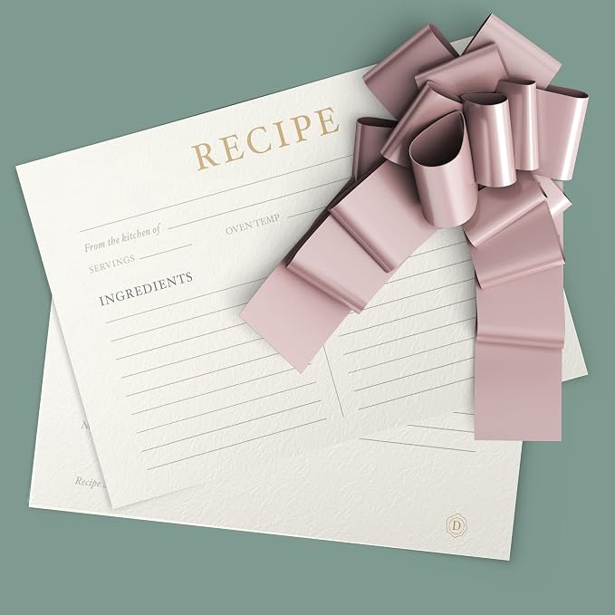 Dashleigh Elegant Recipe Cards 4x6 Double Sided, 50 Pack Thick Cardstock - Image 8