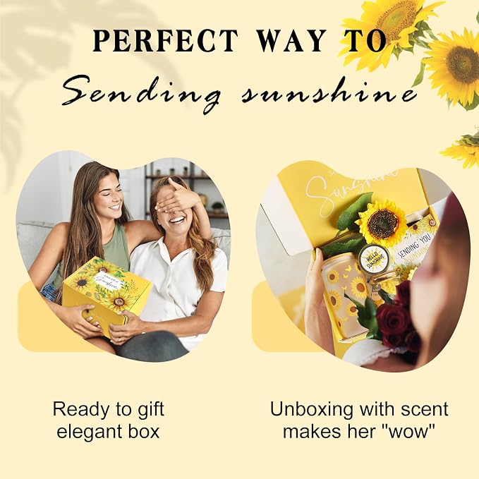 Birthday Gifts for Women Sunflower Gifts Get Well Soon, Sending Sunshine Gift - Image 2