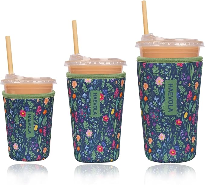 Reusable Insulated Neoprene Iced Coffee Cup Sleeve, Durable Drink Sleeve by Unknown