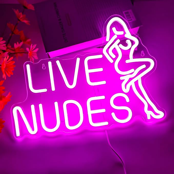 Lady Neon Signs for Wall Decor Pink LED Lights Pretty Pink Ladies Body Neon - Image 5