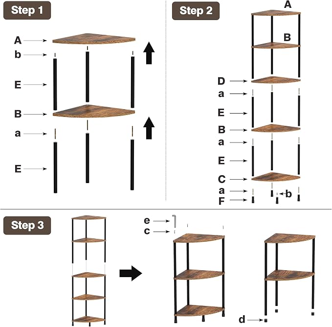 Corner Plant Stand Shelf, 5 Tier Tall Shelf Plant Stand - Image 8