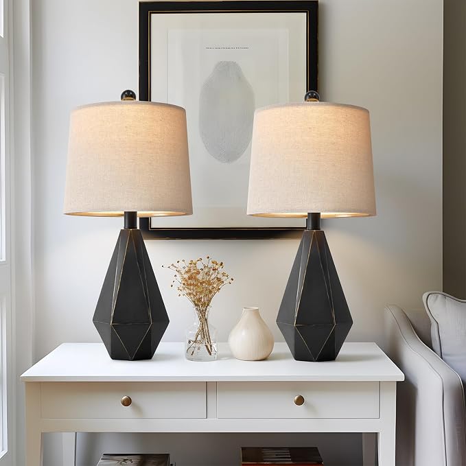 PoKat 20.25'' Table Lamps Set of 2, Bedside Lamp - Image 4