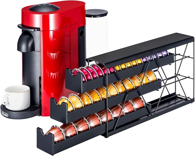 FlagShip 3-Tier Nespresso Pod Holder & Vertuo Coffee Capsule Organizer by FlagShip