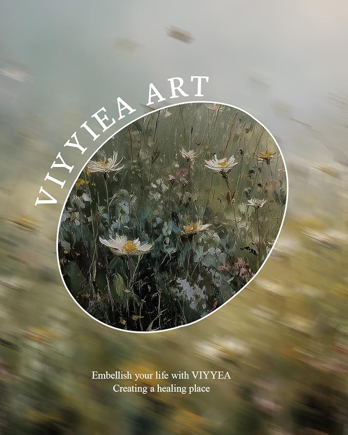 VIYYIEA Gold Framed Art Prints, Wildflower Floral Vintage Art Painting - Image 7
