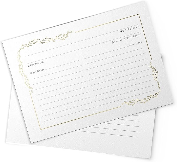 Dashleigh Gold Foil Recipe Cards - Image 7