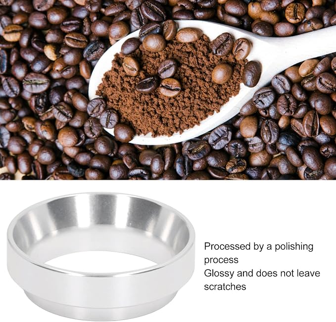 Coffee Dosing Ring Aluminum Leakage Proof Replacement Funnel - Image 2