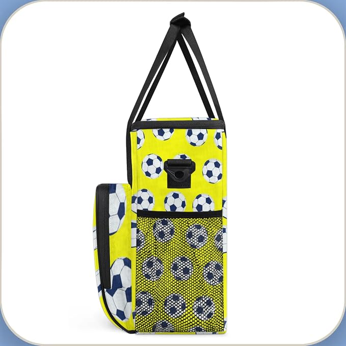 Soccer Coffee Maker Travel Bag, Soccer Large Carrying Storage Case Insulated - Image 4