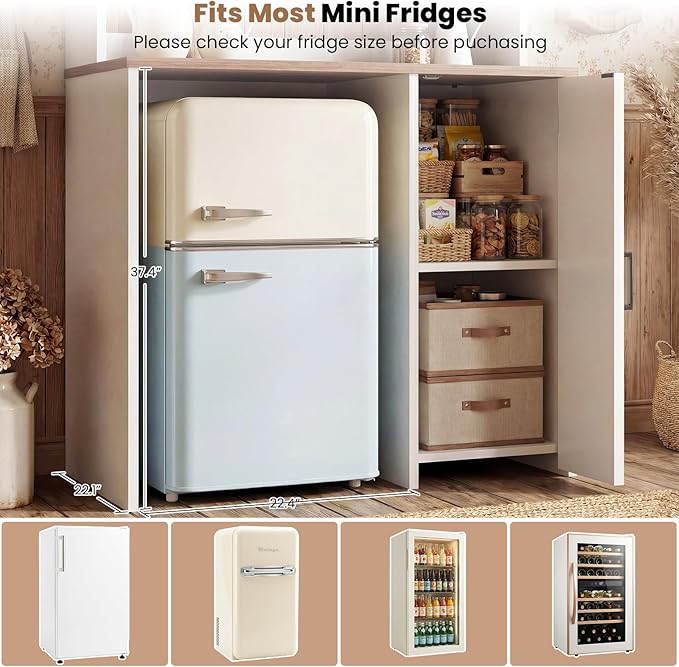 Unikito Mini Fridge Cabinet - Image 5