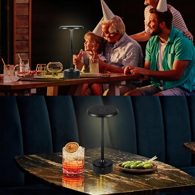 HAPYGI 5200mAh Rechargeable Cordless LED Table Lamps Touch Sensor Light - Image 4