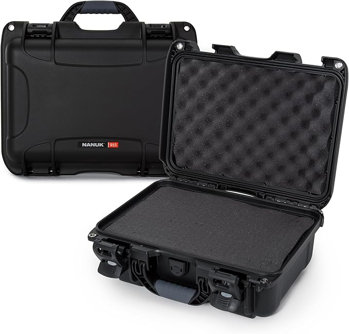 NANUK 915 Hard Case with Cubed Foam – Compact Waterproof Travel Camera Hard by NANUK