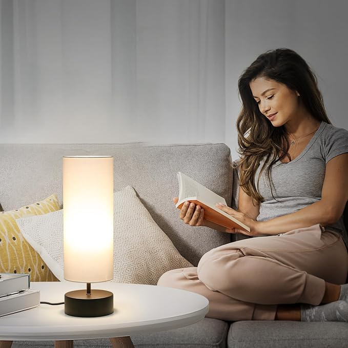 3 Way Dimmable Touch Control Table Lamp, Bedside Table Lamp - Image 5